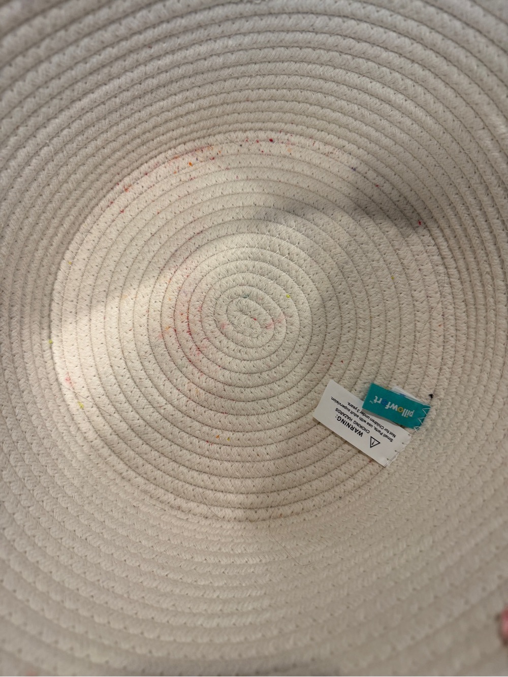 Small Coiled Rope Kids' Basket with Tassels Natural/Rose Pink - Pillowfort™ - Picture 2 of 5